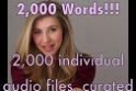 I Will Send 2,600 Unique Female Voice Over Words For Children, English Learning