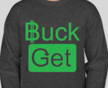 BuckGet logo long sleeve tee shirt