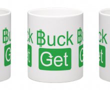 BuckGet logo coffee mug