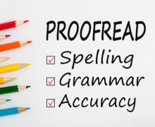 I will proofread your essays, websites, etc.