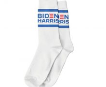 Biden/Harris White Crew Socks