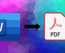Typing of words in a a new page file then convert the word file to a PDF